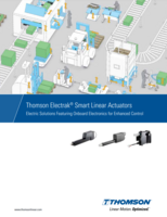 THOMSON SMART LINEAR ACTUATORS CATALOG ELECTRIC SOLUTIONS FEATURING ONBOARD ELECTRONICS FOR ENHANCED CONTROL